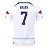 Camiseta de fútbol Estados Unidos HEATH 7 Primera Equipación Mundial 2022 - Hombre